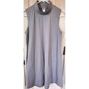 Soybu Womens Med Gray Sleeveless Jersey Mini Swing Dress